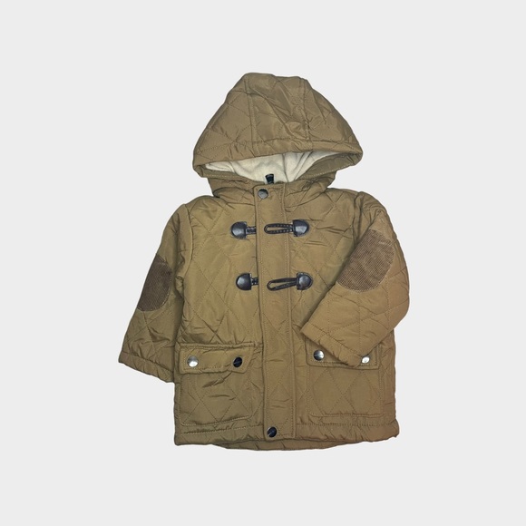 Perry Ellis Suede Color Fleece Line Quilted Jacket - Picture 2 of 7